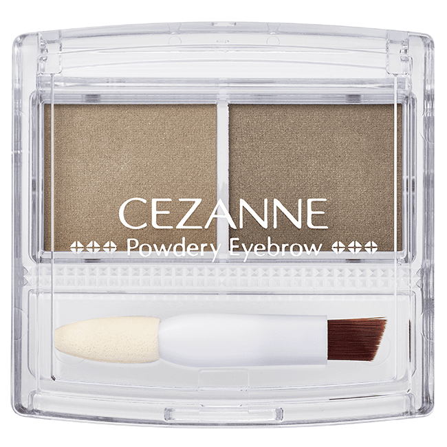 縮圖：日本Cezanne Powdery Eyebrow Powder 兩色立體眉粉盤