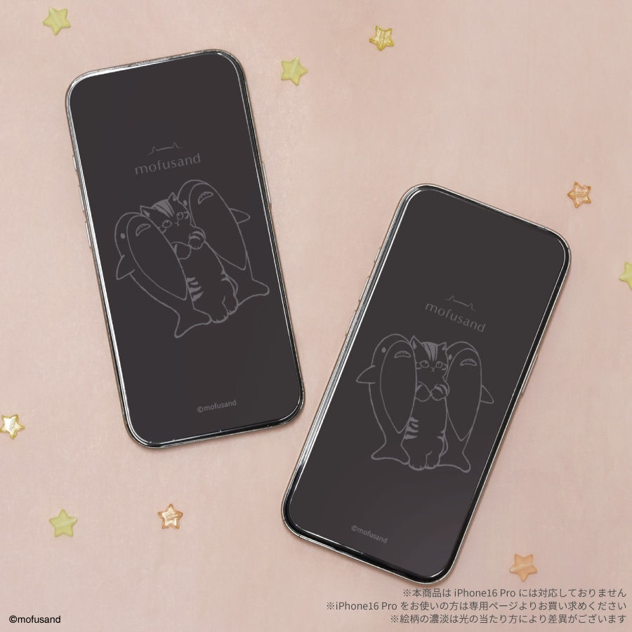 Thumbnail: (代購)日本 Mofusand 鯊魚貓 iPhone 16 Pro/16/15/15 Pro/14/14 Pro/13/13 Pro 手機螢幕保護貼