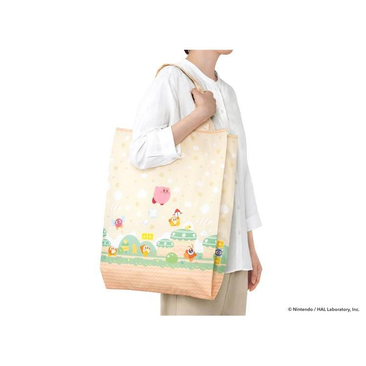 縮圖：(代購)日本任天堂 Nintendo 星之卡比 Kirby 星のカービィ 禮物包裝 x 摺疊式環保購物袋 Wrapping x Tote Eco Bag L