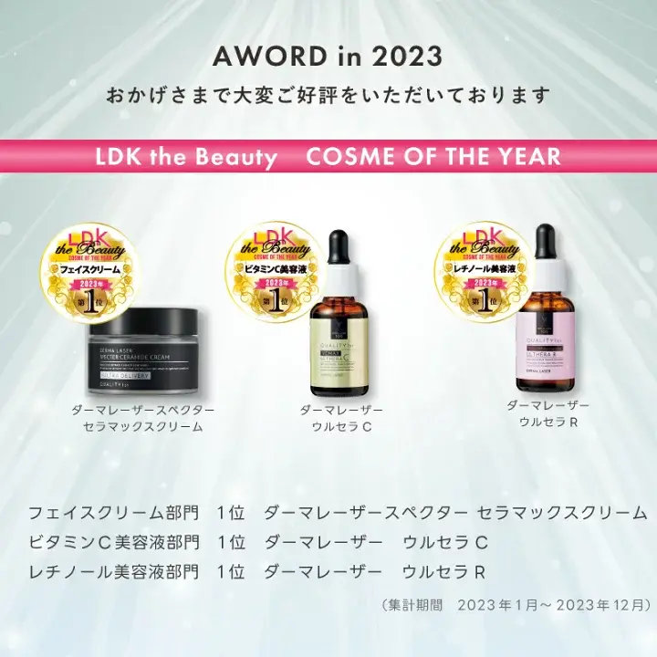 縮圖：(代購)日本Quality 1st First Super VC100 高濃度維他命C毛孔護理嫩肌活膚凝膠霜 Gel Cream 80g LDK No.1