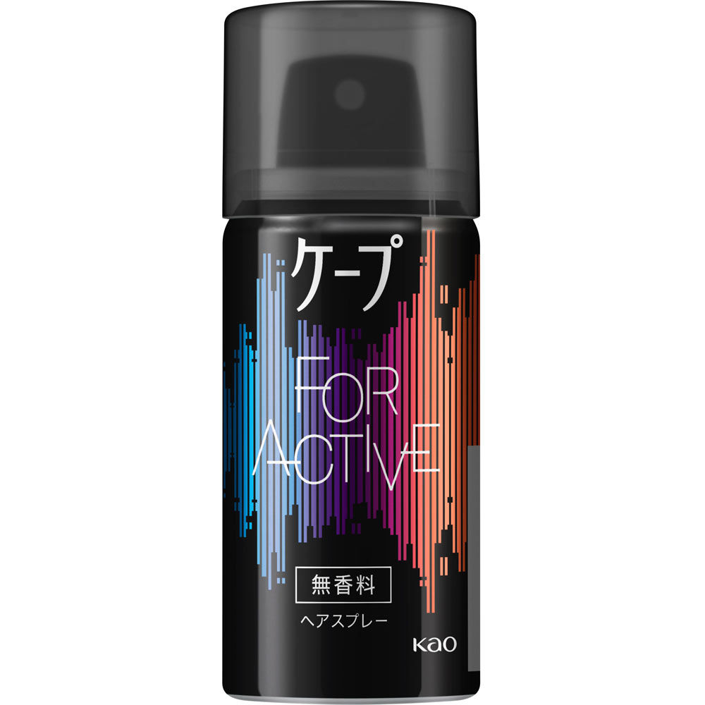 日本花王 Kao Cape For Active 黑色版 超持久強力定型噴霧 Strong Keep Hair Spray 20g 迷你裝 [無香料]