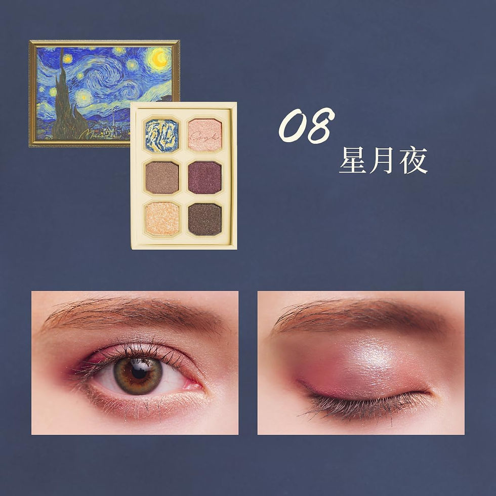 縮圖：(代購)日本 MilleFee Famous Painting Eyeshadow Palette 名畫系列六色眼影盤
