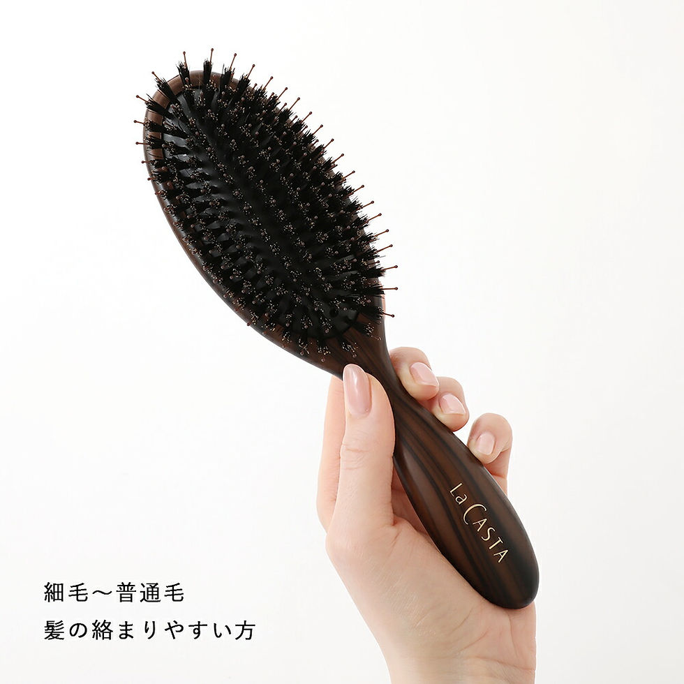 Thumbnail: (代購)日本La Casta Head Spa Brush 頭部按摩護髮造型長梳 特殊混合鬃毛刷 (兩款可選)