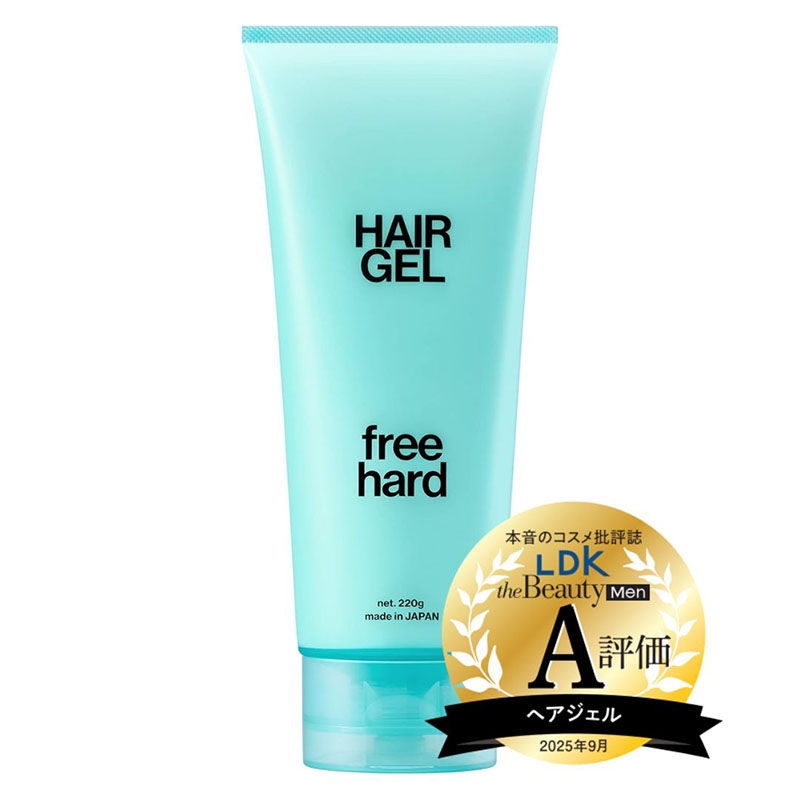 日本LIPPS 男士專業頭髮造型啫喱 濕髮光澤感 Free Hard Hair Styling Gel 220g LDK A級