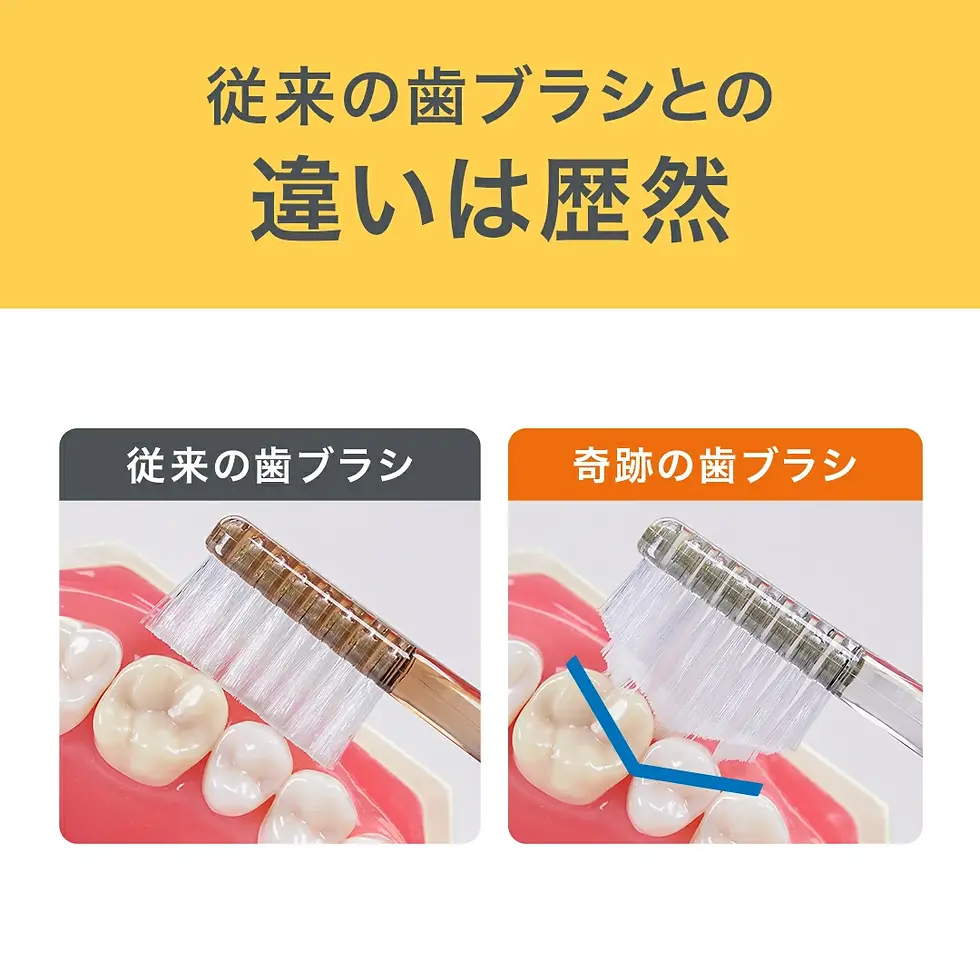 縮圖：(代購)日本製 奇蹟之牙刷 金字塔形 特殊高低刷毛 深入齒縫清潔 Toothbrush for Kids 3支裝 [兒童用]
