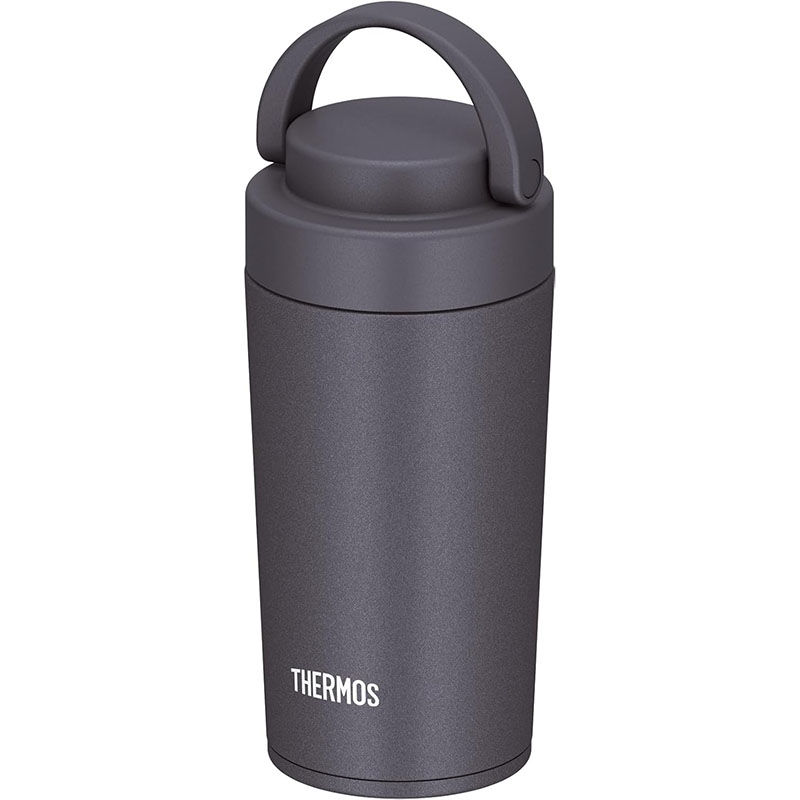 Thumbnail: (代購)日本 Thermos 膳魔師 不銹鋼真空保冷保溫輕量便攜手持式吊環水壺 附可折疊手柄 洗碗碟機相容 Stainless Steel Bottle JOV