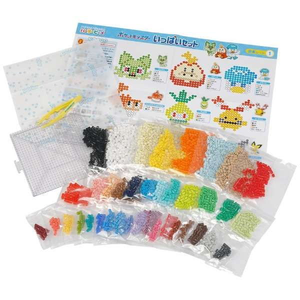 Thumbnail: (代購)日本Kawada Pokemon Pocket Monsters 寵物小精靈比卡超 DIY 珠子手作裝飾 拼豆材料包套裝 Perler Beads