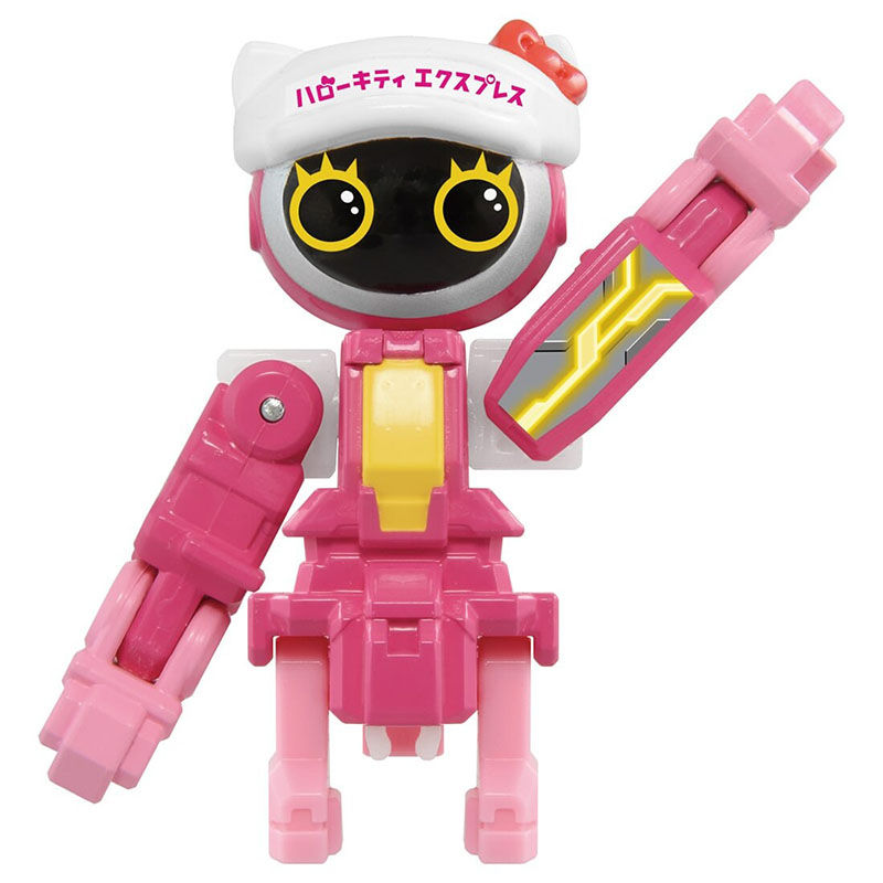 縮圖：日本TAKARA TOMY Tomica x Sanrio Hello Kitty 特裝勇者 特裝合體機械人 快遞運輸卡車玩具套裝