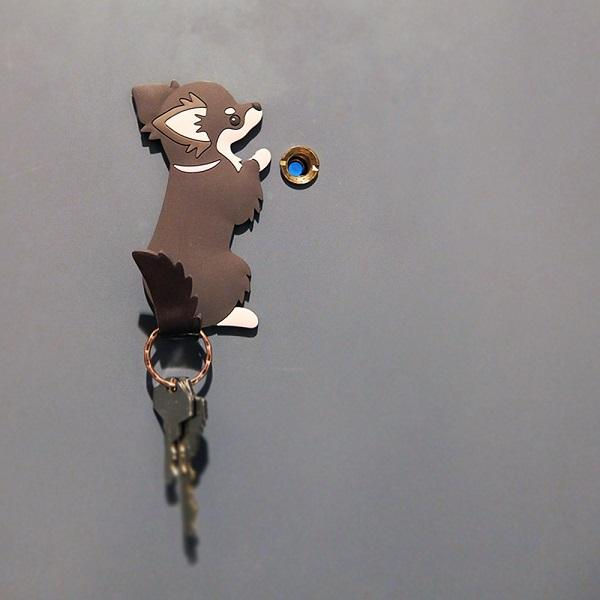 縮圖：日本精品 狗狗磁石貼鈎 Dog Tail Magnet Hook 翹尾掛鈎