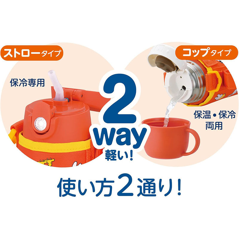 縮圖：(代購)日本 Thermos 膳魔師 x Miffy / Disney Mickey / Minnie 兒童適用不銹鋼真空保冷保溫一鍵式便攜水壺 600ml