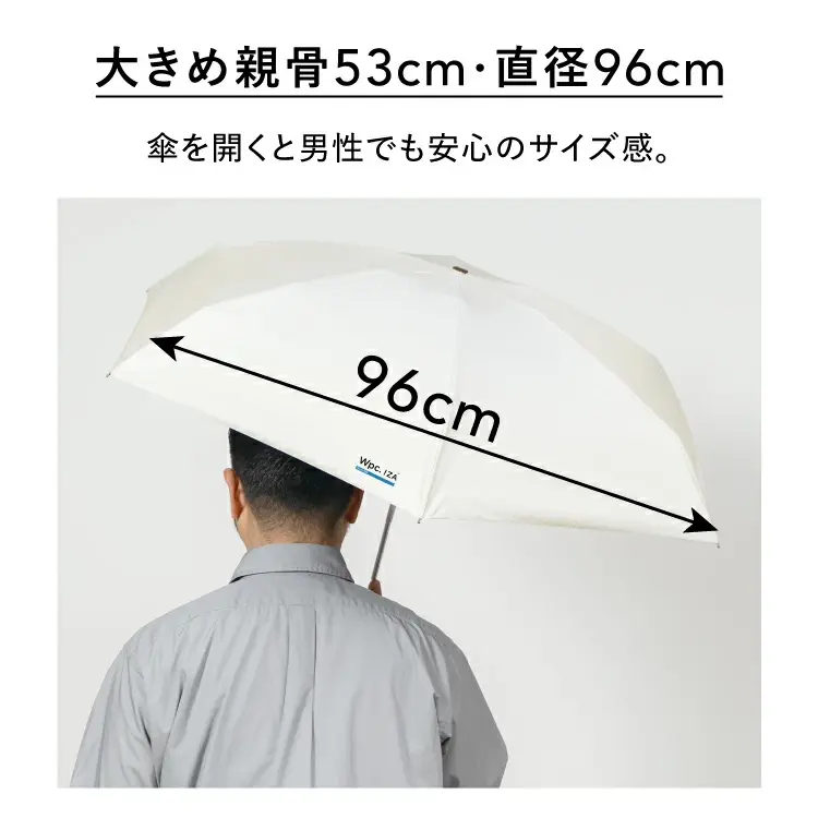 Thumbnail: (代購)日本限定商品 wpc IZA COOL & COMPACT 涼感 最強降温 -22.2度 高隔熱 超輕量便攜 完全遮光 防曬UV 晴雨兼用 縮骨遮短雨傘