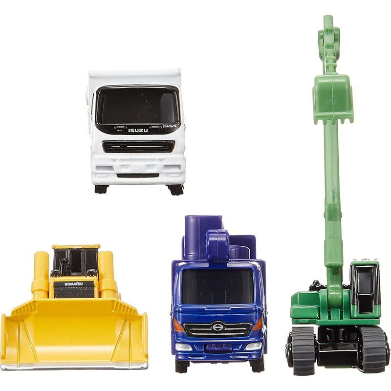 Thumbnail: 日本TAKARA TOMY Tomica Car Construction Vehicle Set 5 Toy Set 多美小汽車 道路建設建築工程車輛 第五彈
