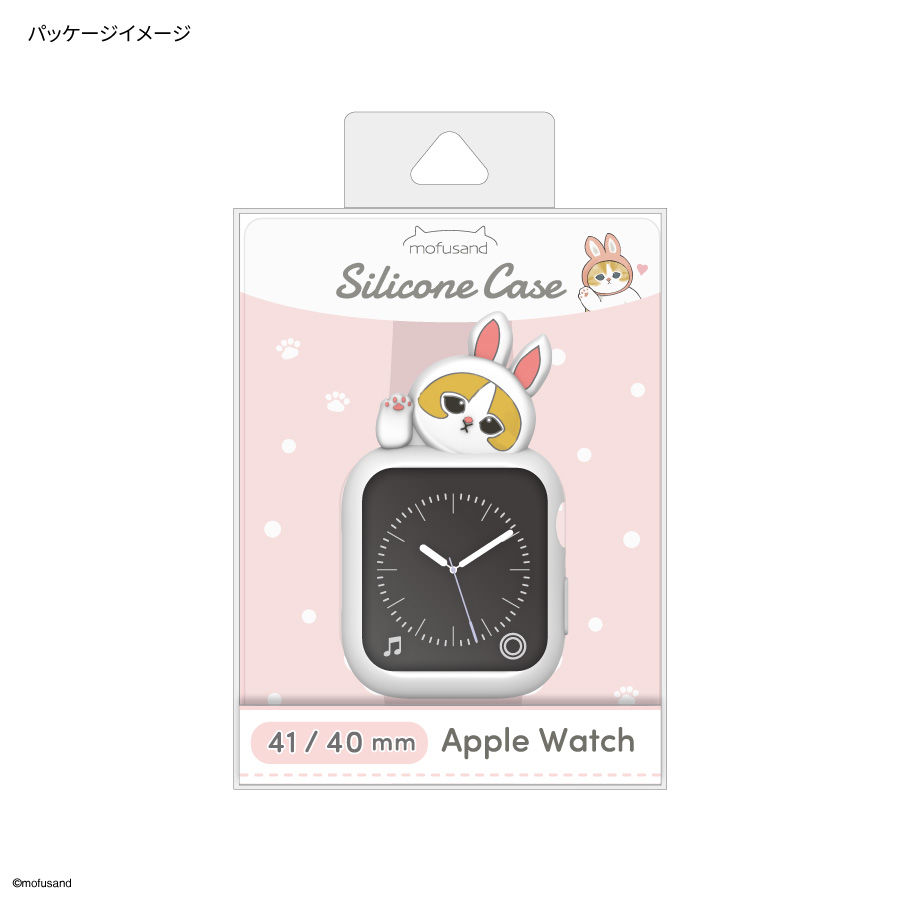 Thumbnail: (代購)日本 Mofusand 可愛貓咪 Apple Watch 41/40mm Silicone ase 矽膠保護智能手錶殼 (兩款可選)