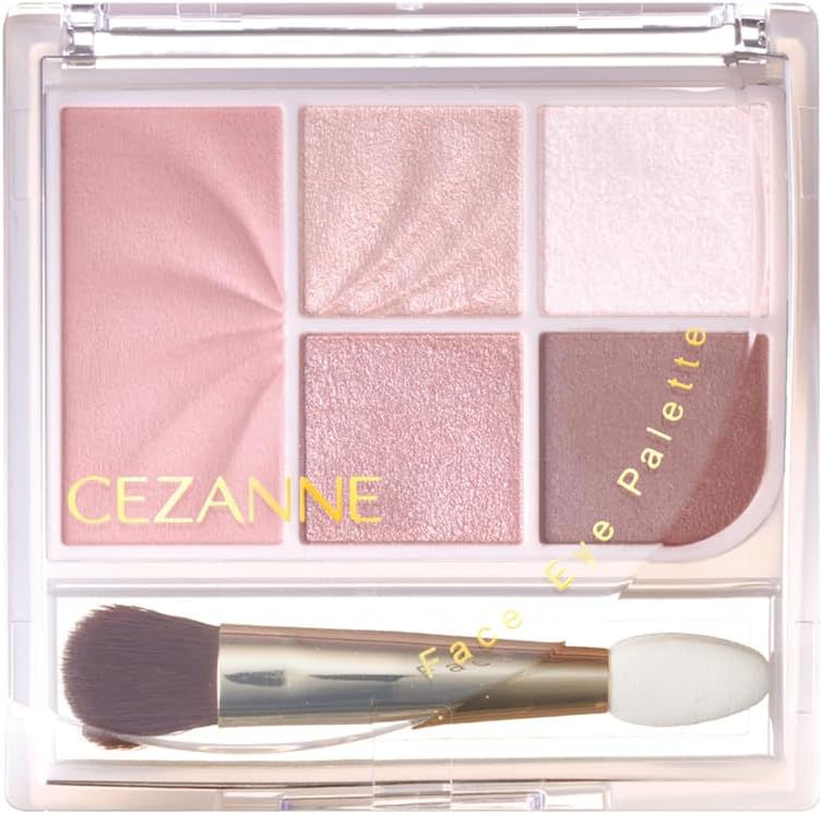 縮圖：日本CEZANNE 多用途5色眼影胭脂盤 Face Eye Palette (Blush & Eyeshadow)