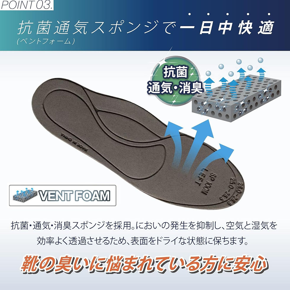 縮圖：(代購)日本Ashimaru Space Fit 舒適乾爽透氣避震除臭抗菌鞋墊 魔法神級鞋墊同牌子 Insole Shoe Pad (一對)