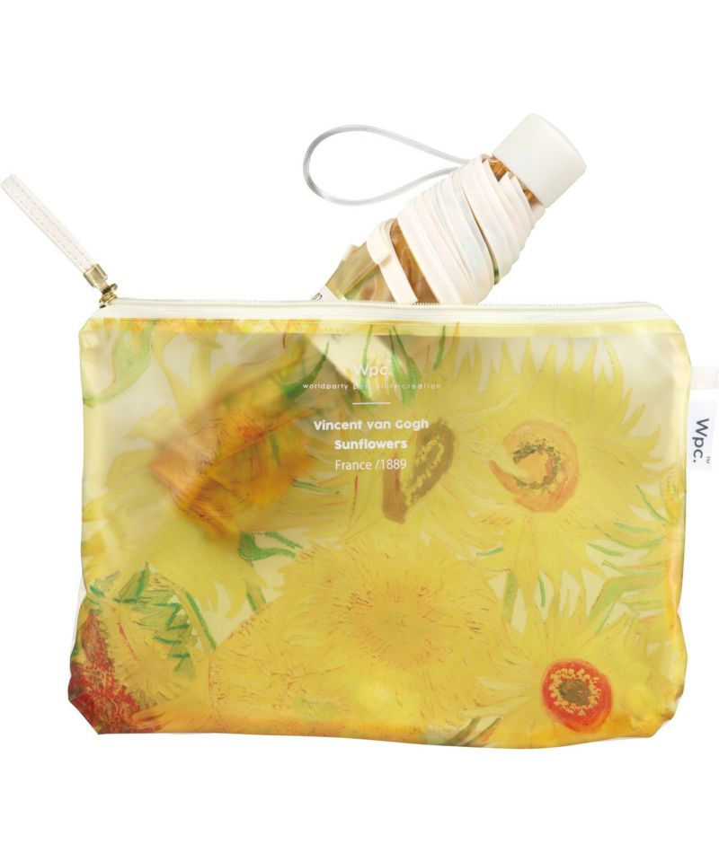 縮圖：(代購)日本wpc 名畫系列油畫風格 晴雨兼用 縮骨短雨遮 附拉鍊收納袋 Museum Foldable Umbrella 50cm (3款選擇)