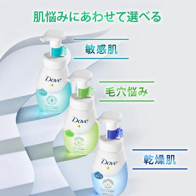 縮圖：(代購)日本製 Dove 敏感肌適用溫和護理泡沫洗面乳 Sensitive Mild Care Facial Cleansing Mousse 150ml