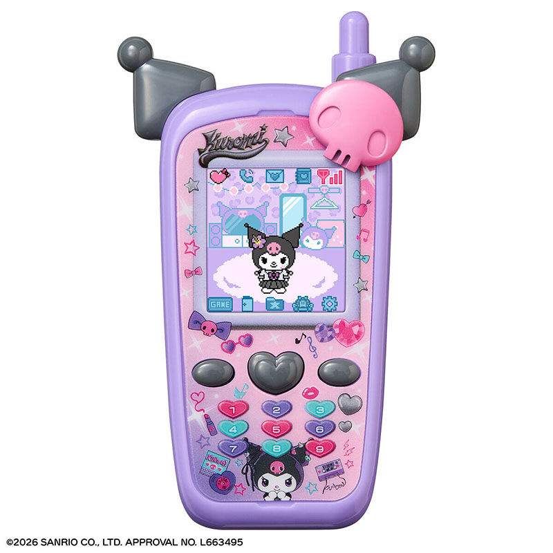 縮圖：(代購)日本Bandai x Sanrio Kuromi 三麗鷗角色 永遠的好朋友手機遊戲機玩具 Tamagotchi 類似他媽哥池電子寵物玩法