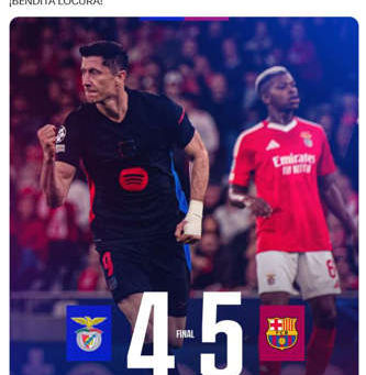 ¡Barcelona Firma Épica Remontada Ante el Benfica en la Champions League!