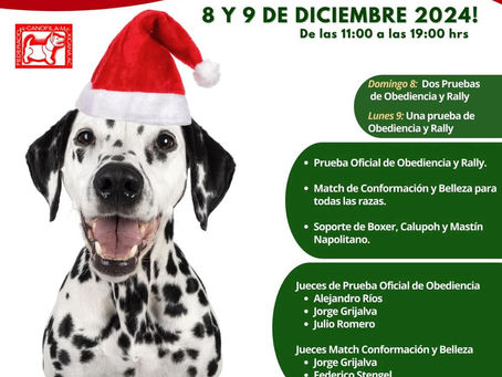 Vive el Evento Canino Navideño en  la FIGQ2024 los días 8 y 9 de diciembre en el Eco en Centro Expositor. 