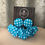 Thumbnail: 28mm Button Earring & Scrunchie Set