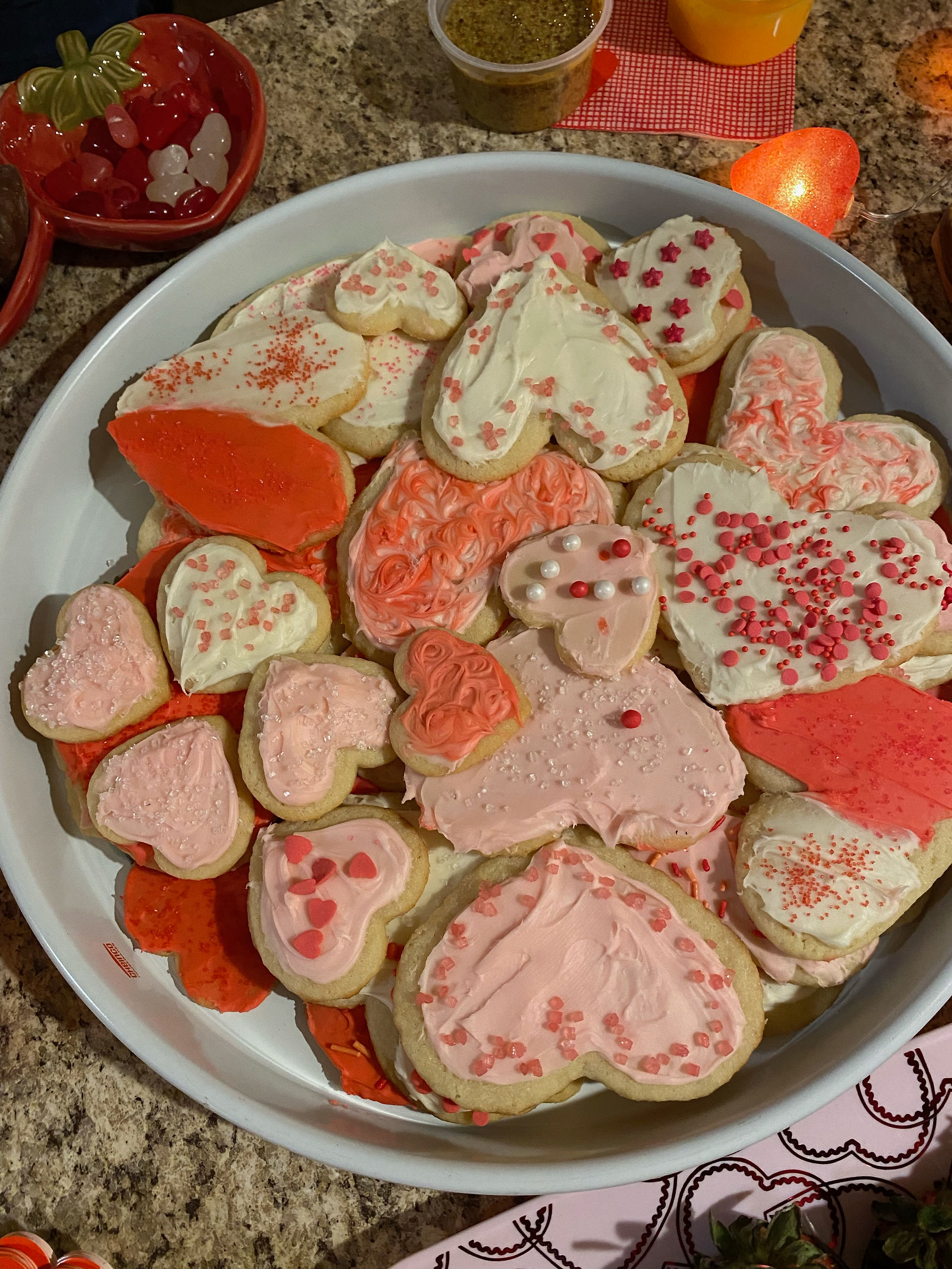 Make Valentine's Day cookies