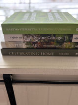 Decorate with gardening books
