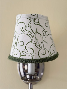 Bunny lampshade cover