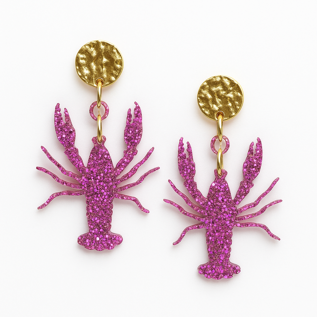 Boucles d’oreille hormard rose