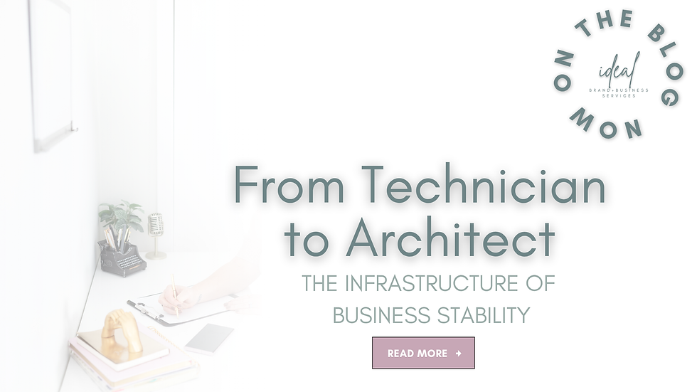 Professional business strategist Miriam providing a blueprint for purpose-driven founders to move from technician to architect through goal clarity and business infrastructure