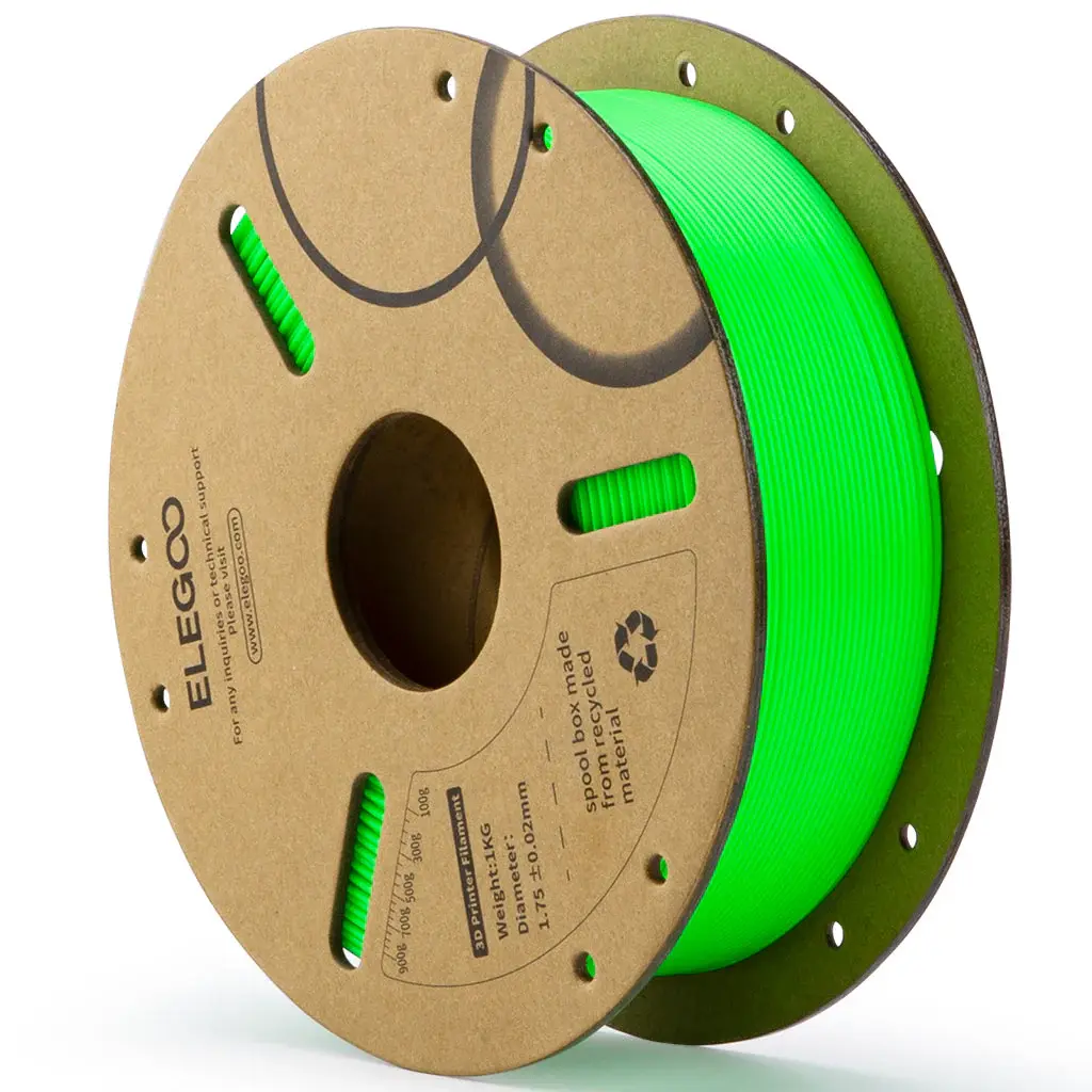 Elegoo Lime Green PLA Filament 1.75mm Colored 1KG