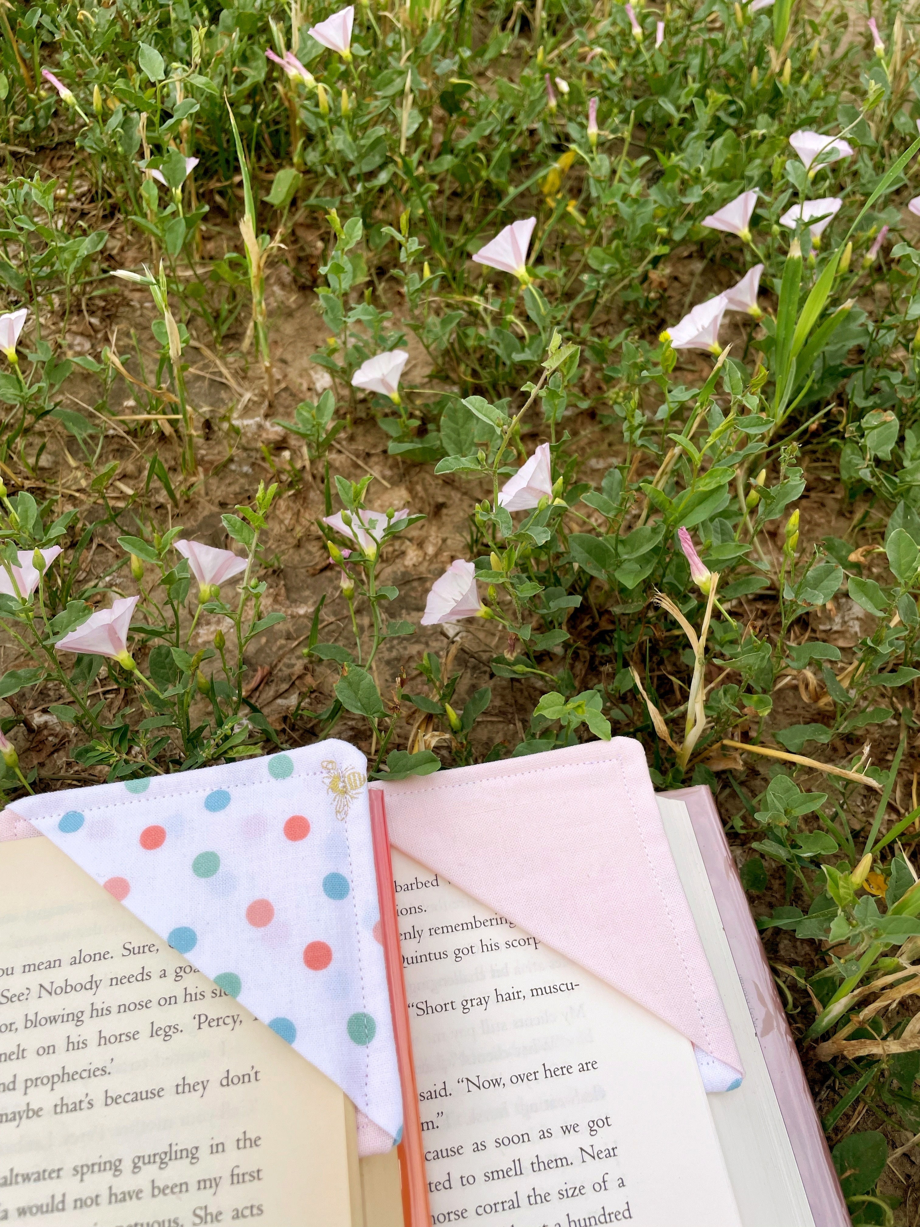 Pink/Polka Dot Bookmark
