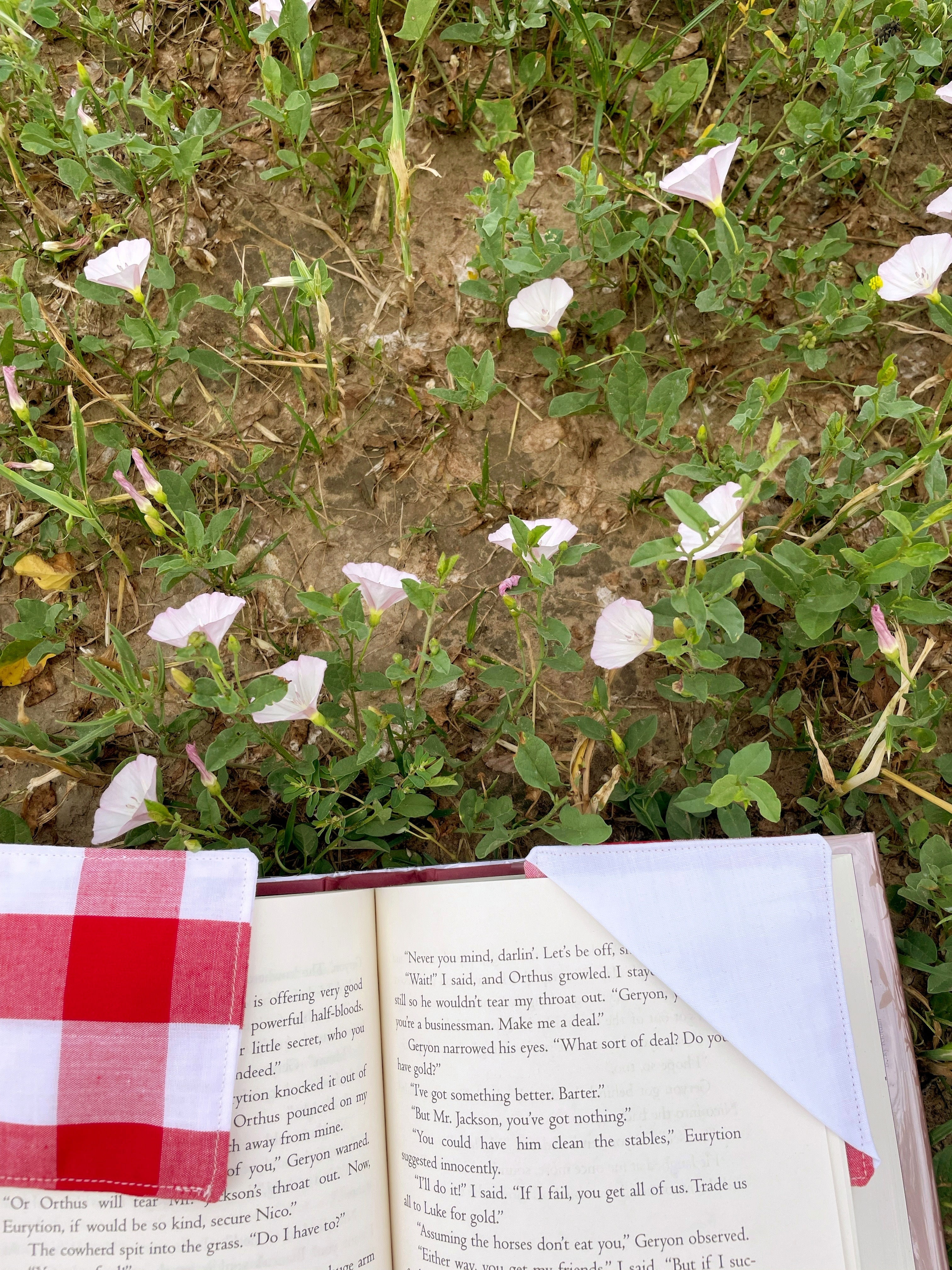 White/Gingham Bookmark