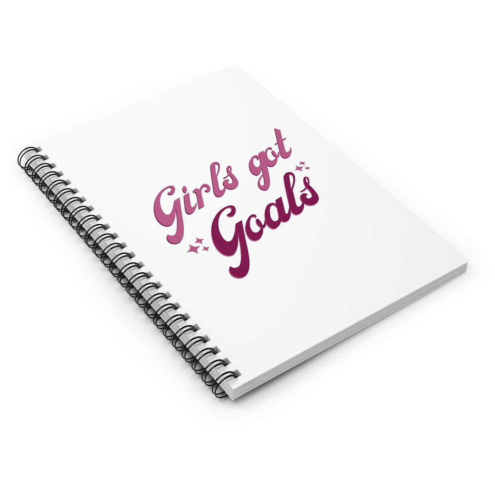 Thumbnail: Girls Got Goals Spiral Notebook