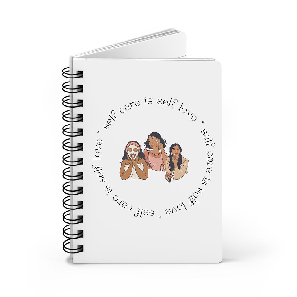 Thumbnail: Self Care is Self Love Spiral Notebook - White
