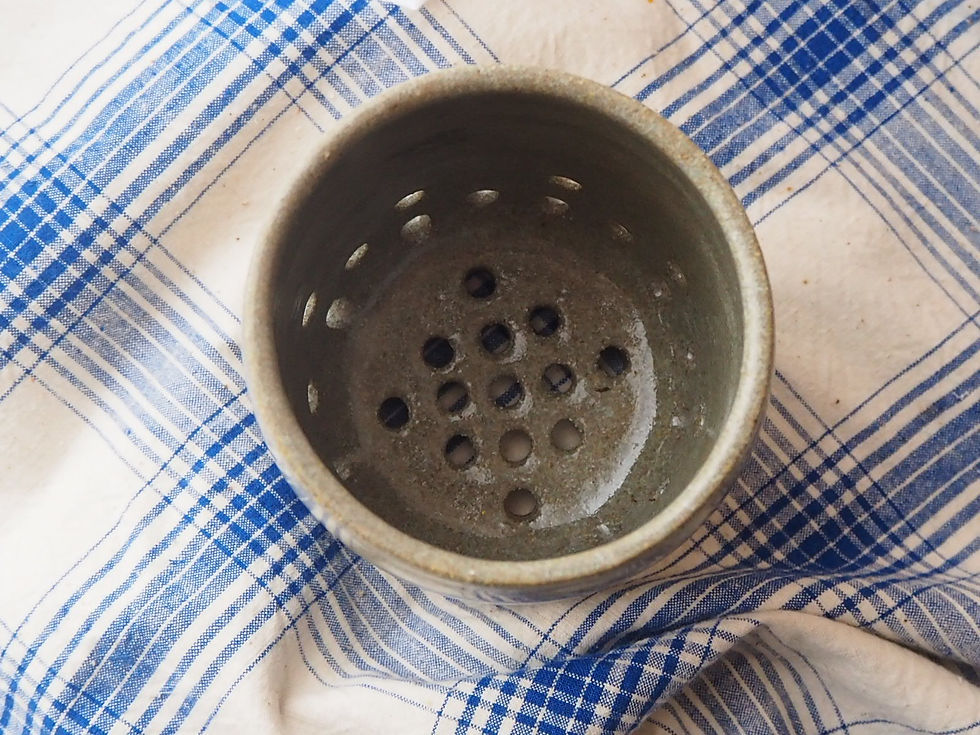 Thumbnail: Cutlery drainer (Grey/Green Glaze)