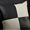 Thumbnail: Black Faux Leather Sectional Sofa with Ottoma