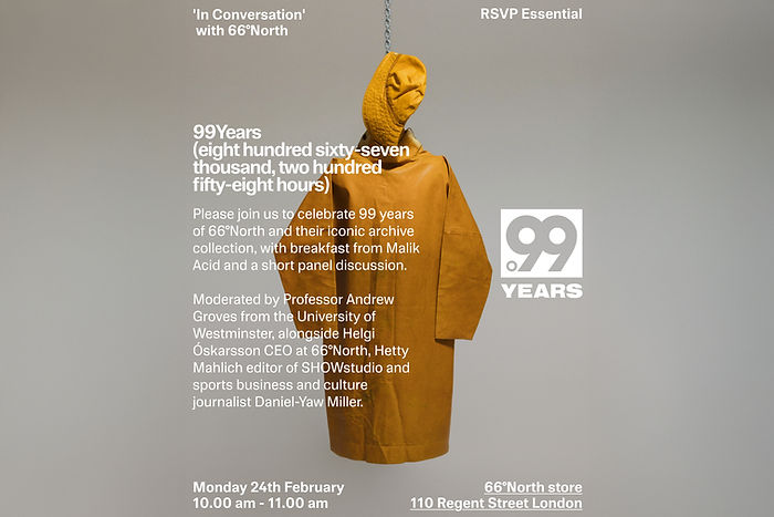 Andrew Groves chaired a 66°North panel discussion on menswear, 2025