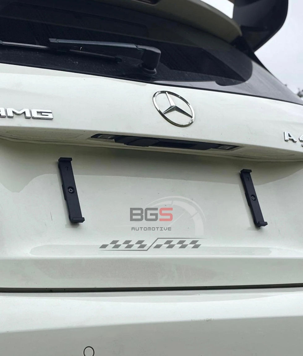 Thumbnail: Number Plate Clips/holders for standard UK number plates (Push & Lock)