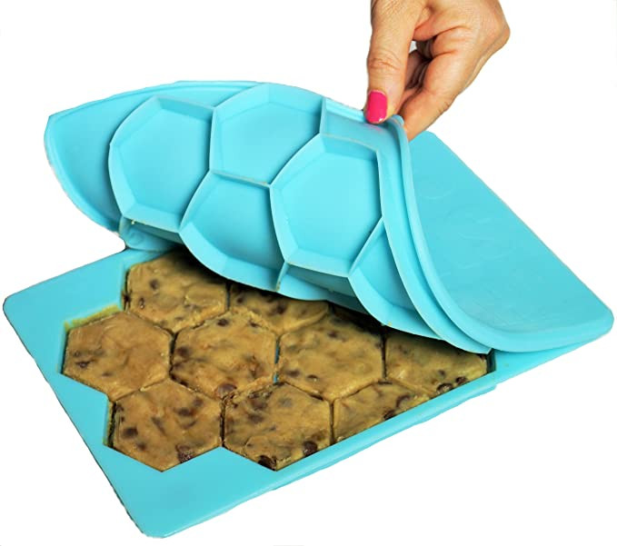 smart cookie container to shape, store and freeze your homemade cookie dough