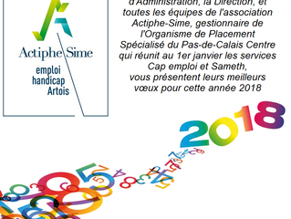 Actiphe-Sime vous présente ses meilleurs vœux pour cette année 2018!