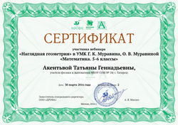 Наглядная геометрия УМК Муравиной
