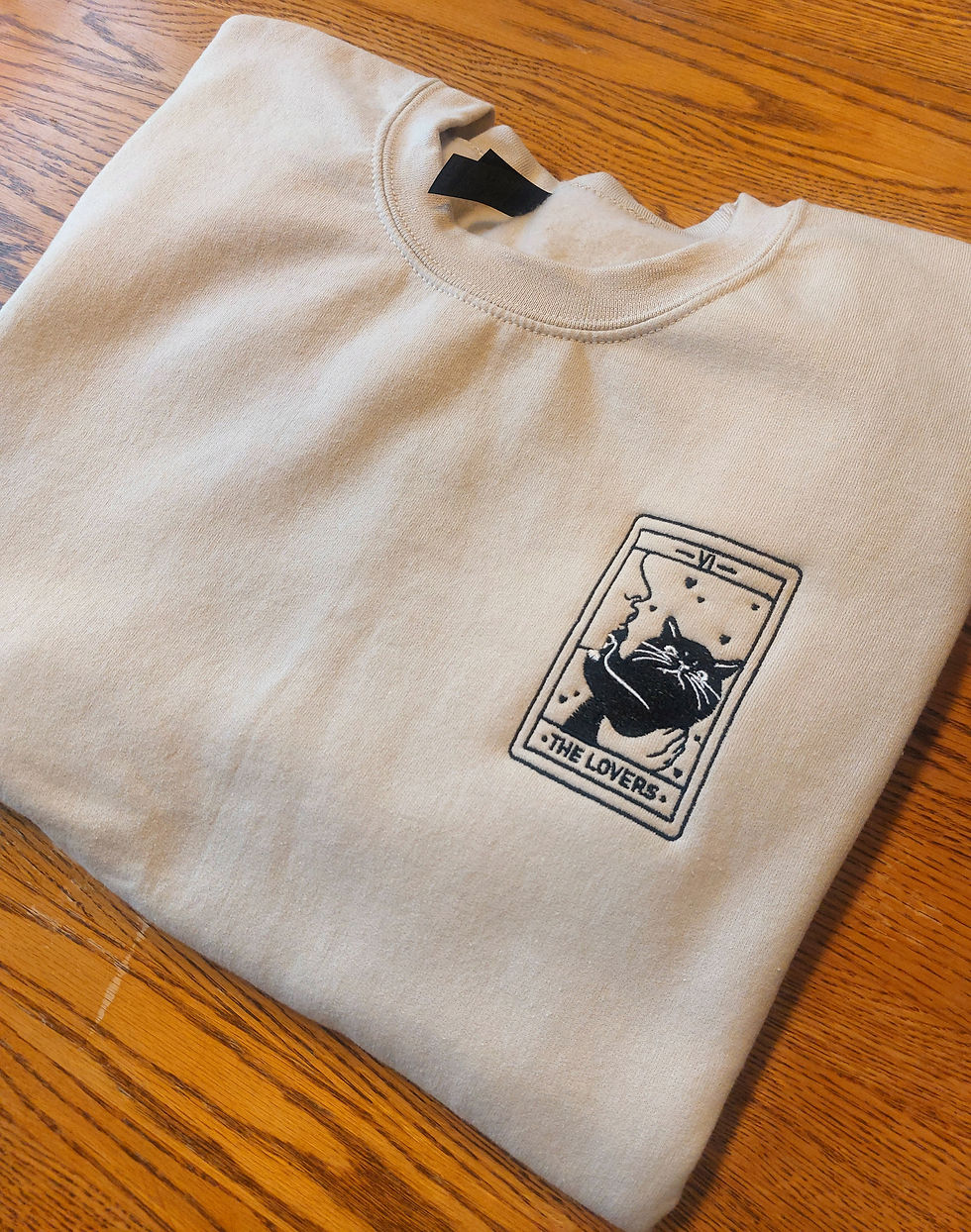 Thumbnail: Tarot Cat Sweatshirt- The Lovers