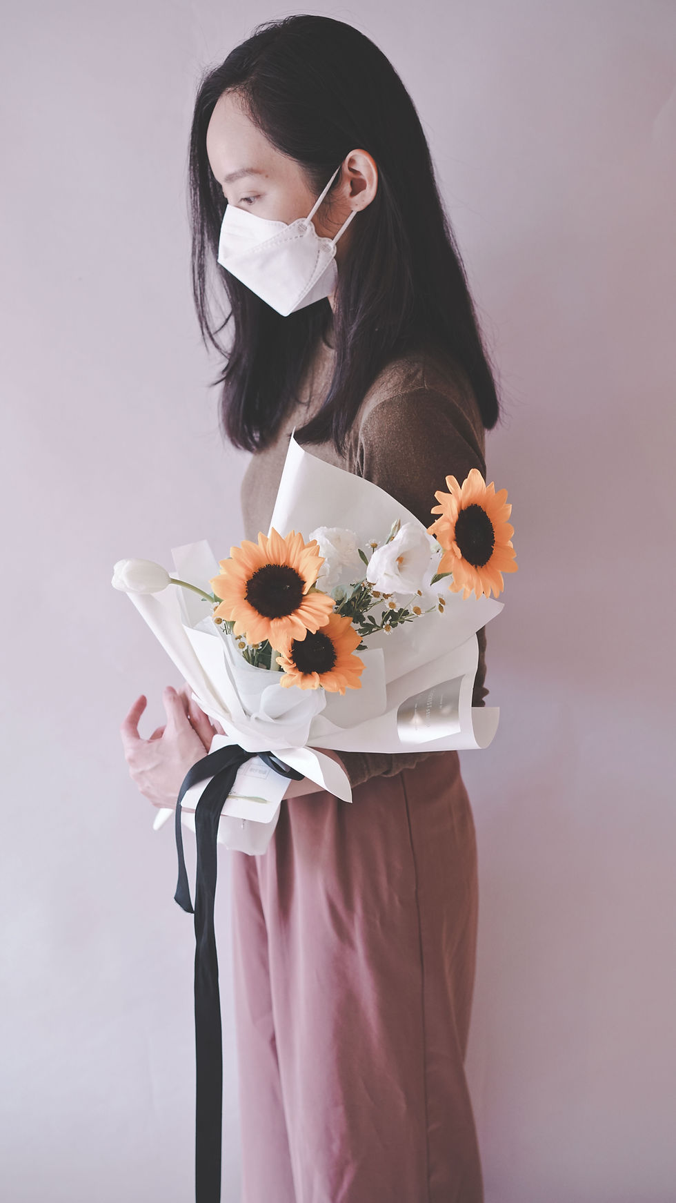 縮圖：畢業花束 | 鮮花純白