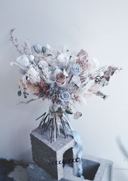 永生新娘捧花 | 中壢花店 | 朝夕相處coexist | DSC04588