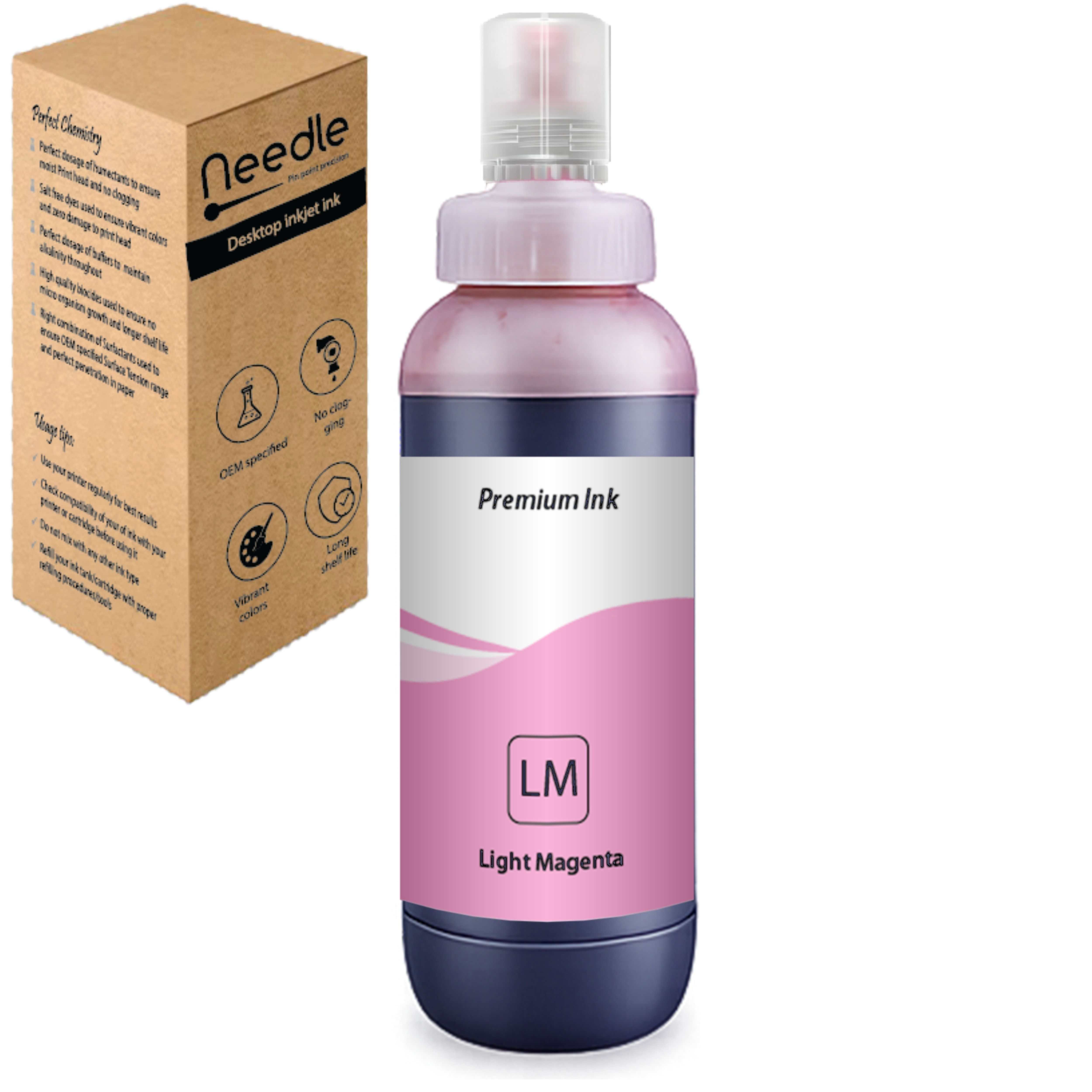 Needle 057 Compatible Refill Ink| (Light Magenta - 500ml)