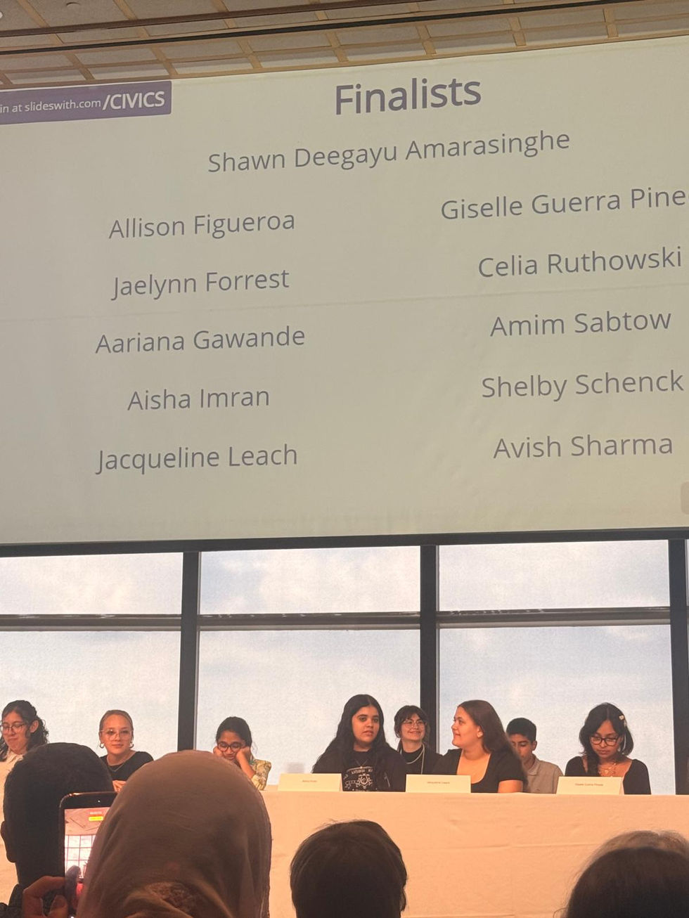 Finalists for Regional for National Civics Bee