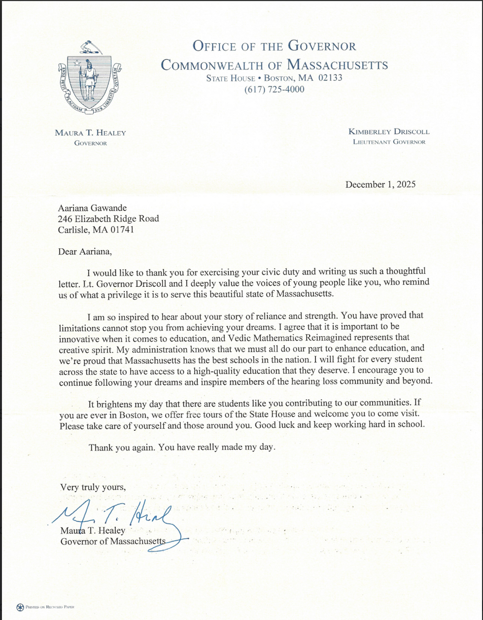 Official Citation from Massachusetts Governor Maura J Healy