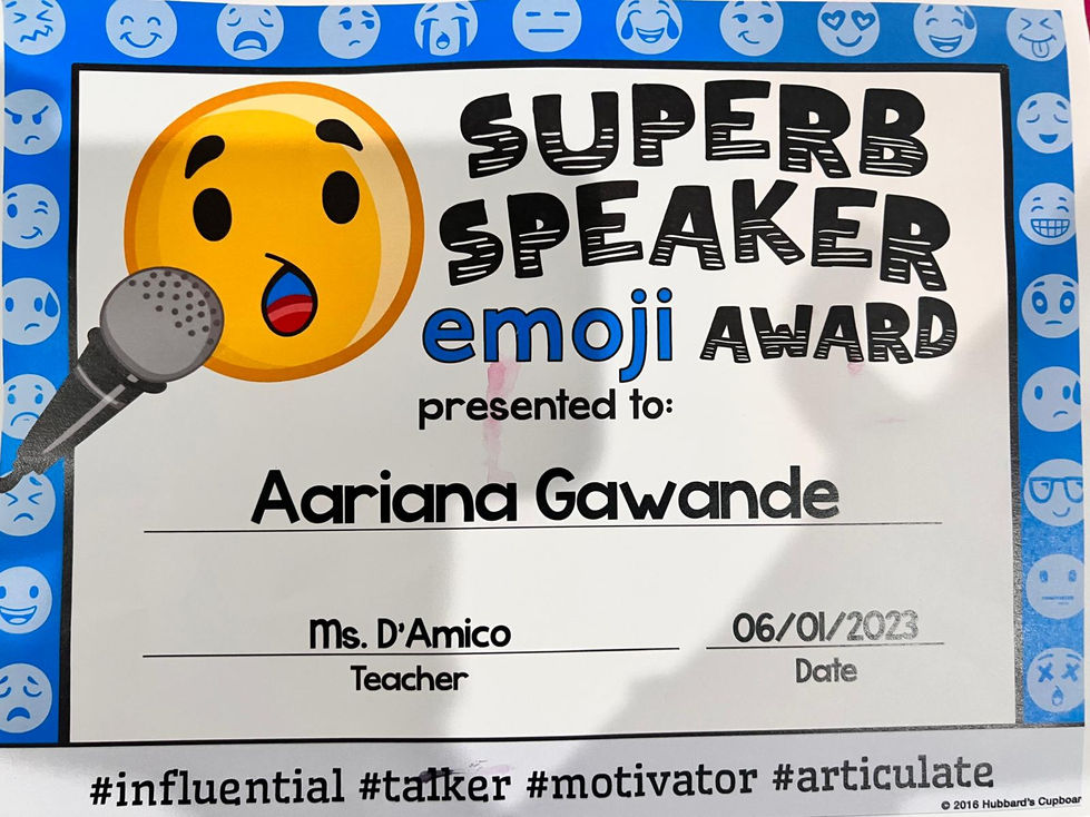 Speaker Award