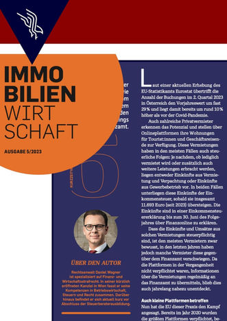 Beitrag von Daniel Wagner in der Zeitschrift Immobilienwirtschaft